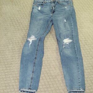 Wild Fable Distressed Highest Rise Medium Wash Skinny Jeans 27X28